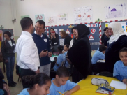 مدرسة الزهراء تستقبل وفداً من وزارة المعارف في يوم دراسي بموضوع الحذر على الطرق